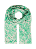 ICHI Ianastacia scarf in Kelly Green with floral pattern, British brand