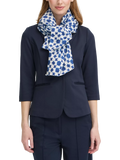 ICHI geometric scarf in Nebulas Blue, imported from the UK