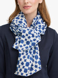 ICHI geometric scarf in Nebulas Blue, imported from the UK