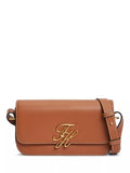 Tommy Hilfiger brown leather crossbody bag, imported from the UK