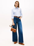 Tommy Hilfiger brown leather crossbody bag, imported from the UK