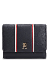 John Lewis Tommy Hilfiger Icon Signature Trifold Purse, Dark Blue- Buy online at McGrocer