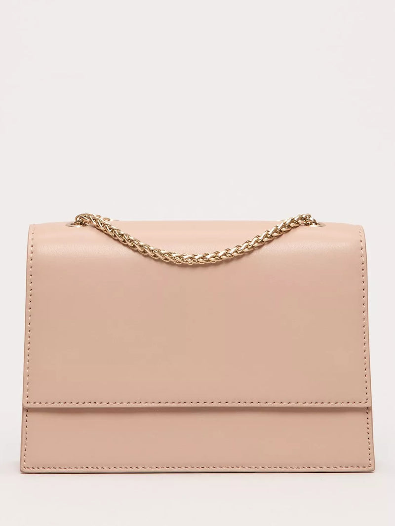Phase Eight pure leather clutch bag neutral imported from the UK