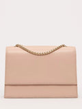 Phase Eight pure leather clutch bag neutral imported from the UK