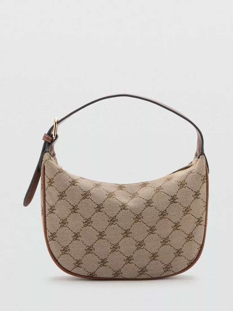 Mango crescent shoulder bag brown 15x8x8cm, UK version