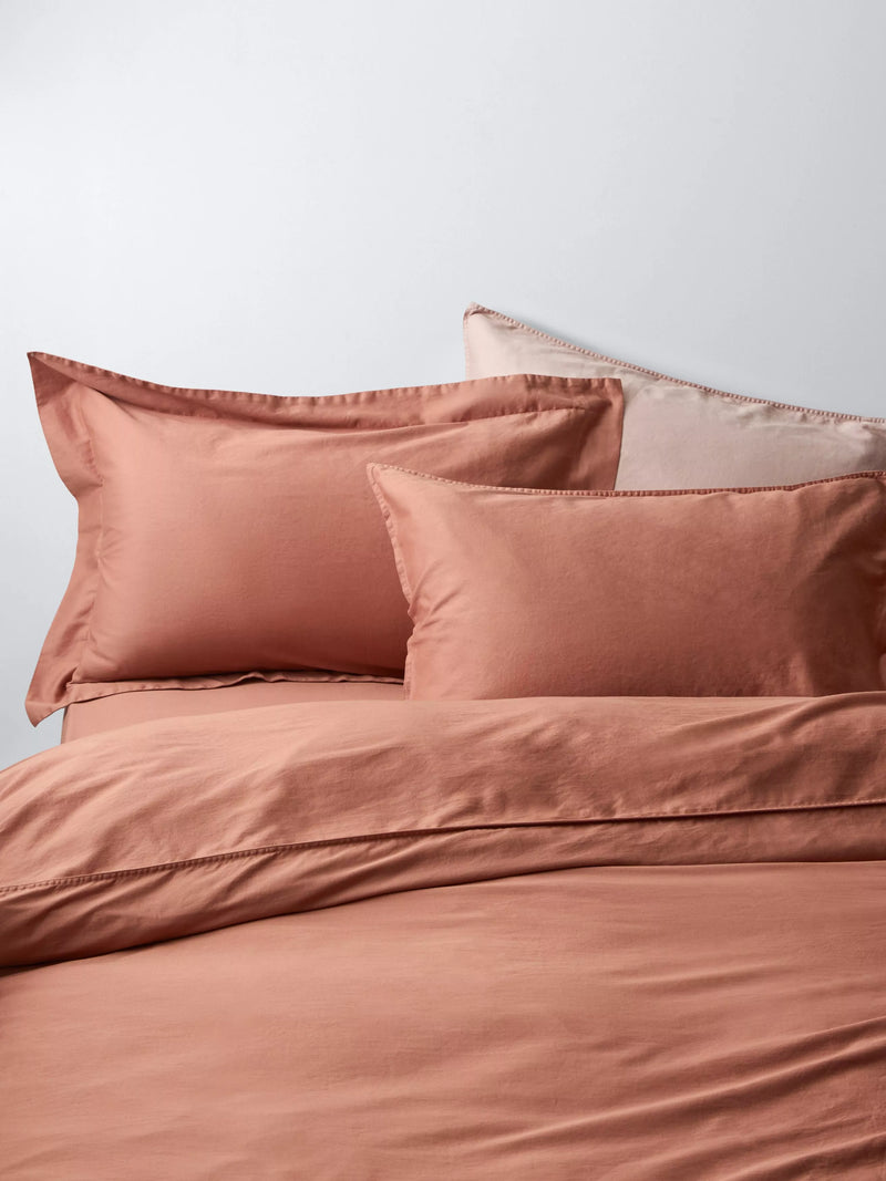 John Lewis Washed Organic Cotton Duvet Cover Set Double