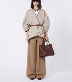 Max Mara small croc-embossed leather Marine top-handle bag (British brand)