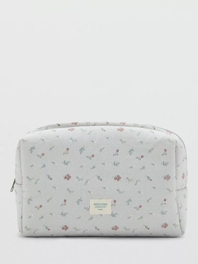 John Lewis Mango Kids' Zipped Floral Cosmetic Bag, Grey- Buy online at McGrocer