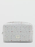 Mango kids floral cosmetic bag grey imported from the UK