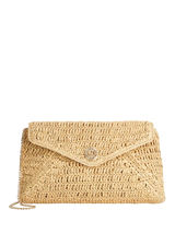 John Lewis Dune London Raffia Clutch Bag, Natural- Buy online at McGrocer