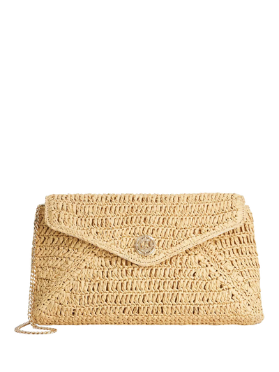 John Lewis Dune London Raffia Clutch Bag, Natural- Buy online at McGrocer
