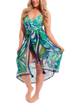 John Lewis Seaspray St Lucia Pareo, Green/Multi- Buy online at McGrocer