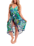 Seaspray St Lucia pareo green multi - British product