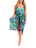 Seaspray St Lucia pareo green multi - British product