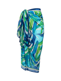 Seaspray St Lucia pareo green multi - British product