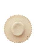 Seaspray Elizabeth sun hat natural scalloped design (British brand)