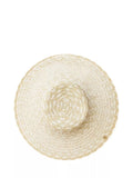 Seaspray cream sun hat with geometric design (British brand)