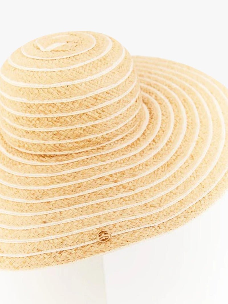 Seaspray Anna Sun Hat natural with stripe, British brand