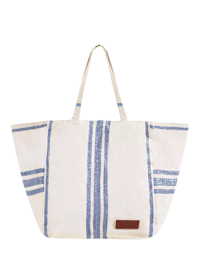 John Lewis Seaspray Lucy Stripe Beach Bag- Buy online at McGrocer