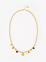 John Lewis Mint Velvet Multi Charm Necklace, Gold/Multi- Buy online at McGrocer
