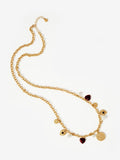 Mint Velvet multi charm necklace gold tone 82cm (British brand)