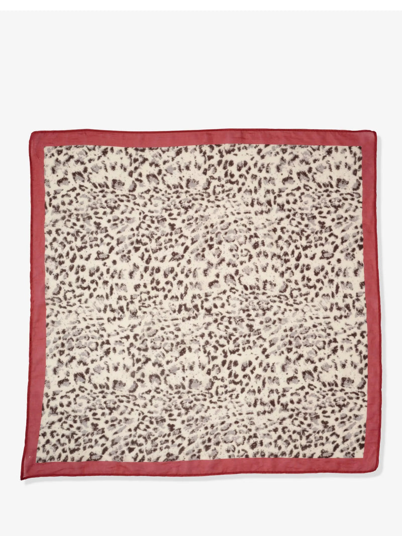 Mint Velvet leopard print scarf 64x64cm, imported from the UK