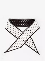 John Lewis Mint Velvet Reversible Polka Dot Skinny Scarf Black/White- Buy online at McGrocer
