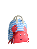 JoJo Maman Bébé kids' crab appliqué backpack mid blue, UK version