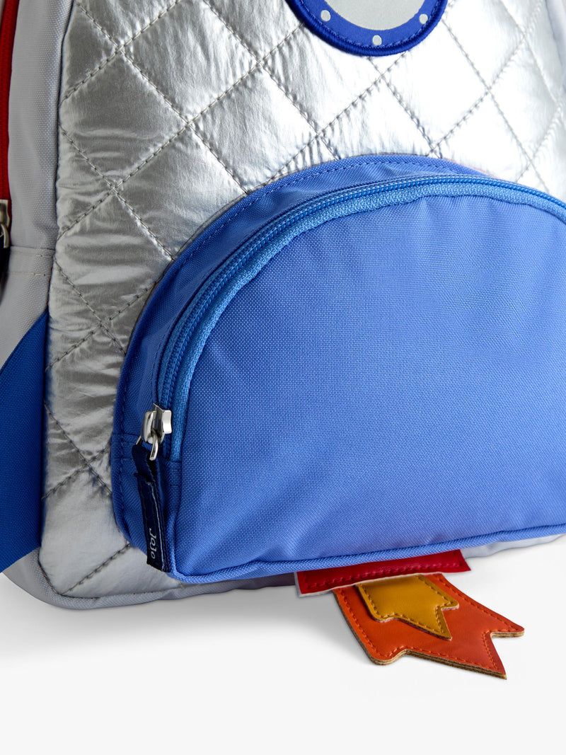 JoJo Maman Bébé quilted space rocket backpack, imported from the UK