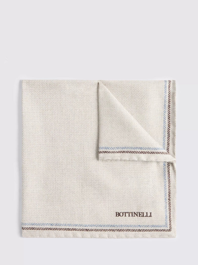 Moss Italian Silk Double Faced Pocket Square