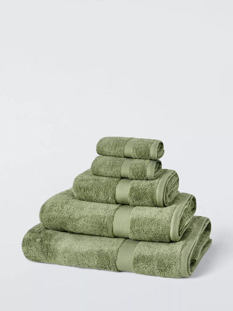 John Lewis Egyptian Cotton Face Cloth (Pack of 2), Avocado