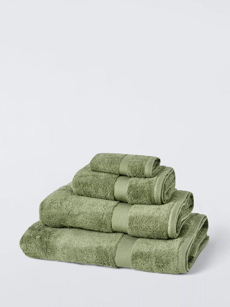 John Lewis Egyptian Cotton Face Cloth (Pack of 2), Avocado