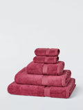 John Lewis Egyptian Cotton Face Cloth (Pack of 2), Cranberry