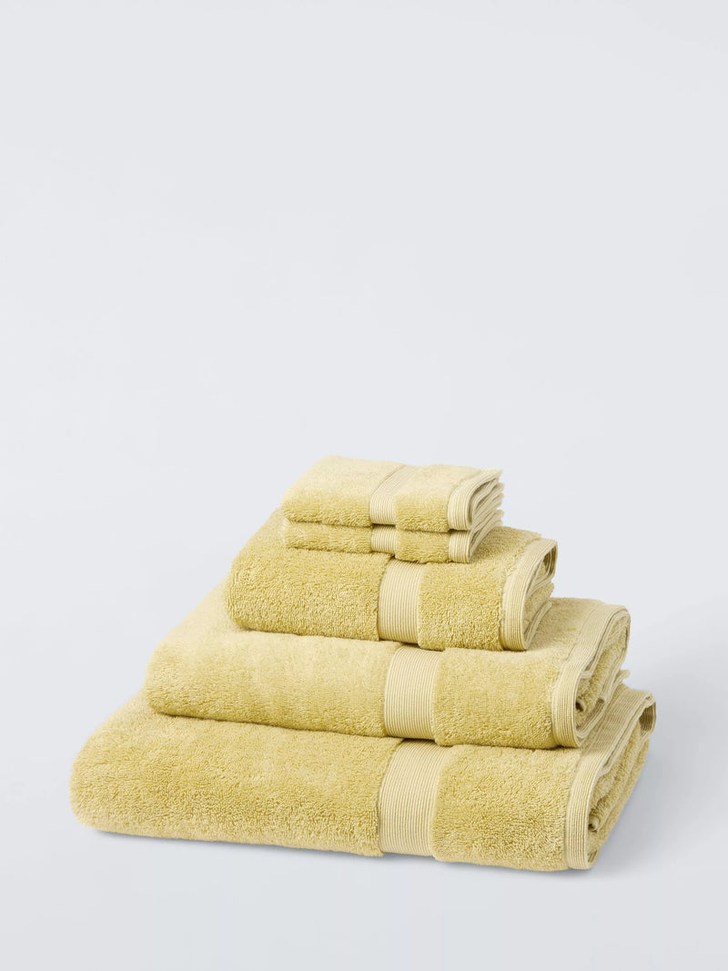 John Lewis Egyptian Cotton Face Cloth (Pack of 2), Chartreuse