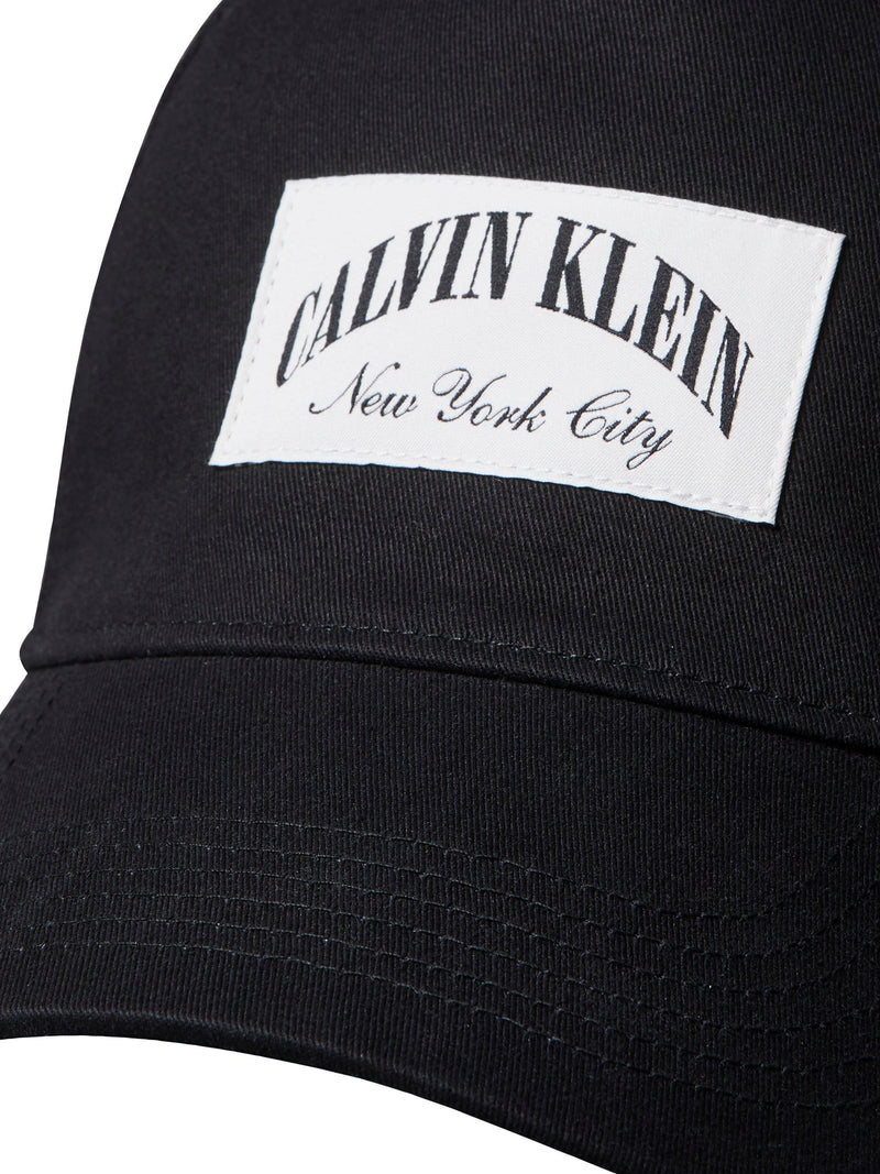 Calvin Klein black baseball cap 100% cotton, UK version