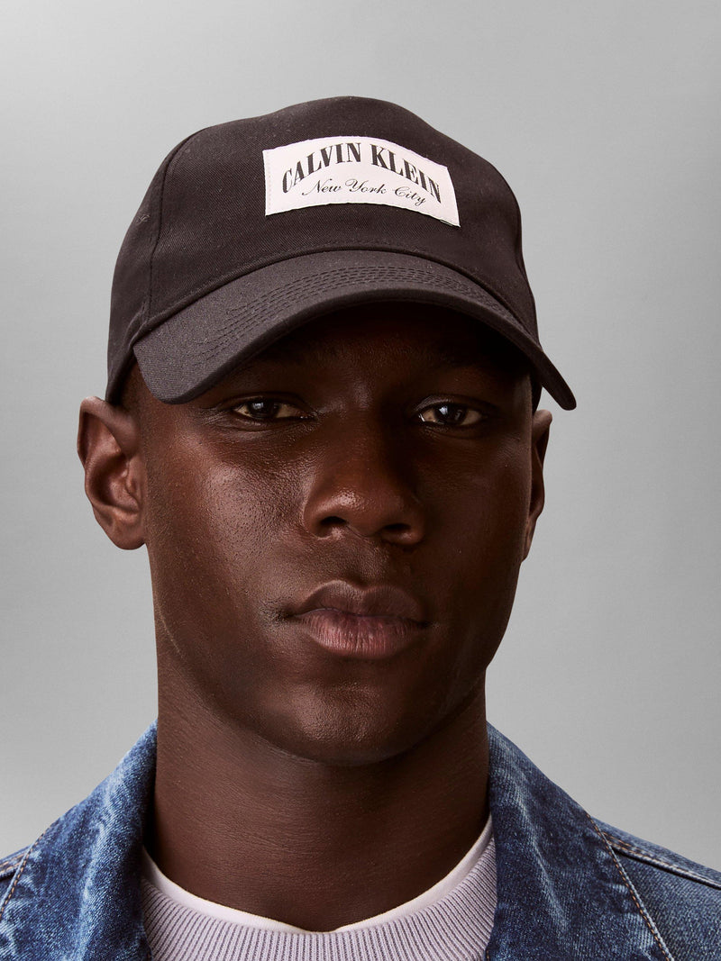 Calvin Klein black baseball cap 100% cotton, UK version