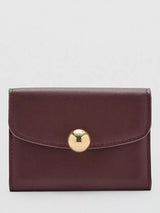 John Lewis Mango Jewel Button Flap Purse Bordeaux- Buy online at McGrocer