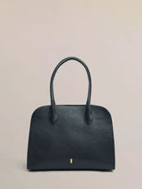 John Lewis Hobbs Alexis Leather Shoulder Bag Black H26 x W34 x D14cm- Buy online at McGrocer