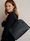 Hobbs Alexis leather shoulder bag black (British brand)