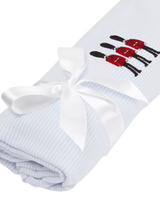 John Lewis Trotters Baby Hugo Guardsman Blanket Blue Stripe- Buy online at McGrocer