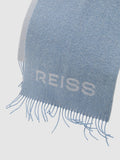 Reiss Picton wool blend scarf blue 180cm, UK version