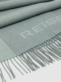 Reiss Picton wool blend scarf in sage, UK version
