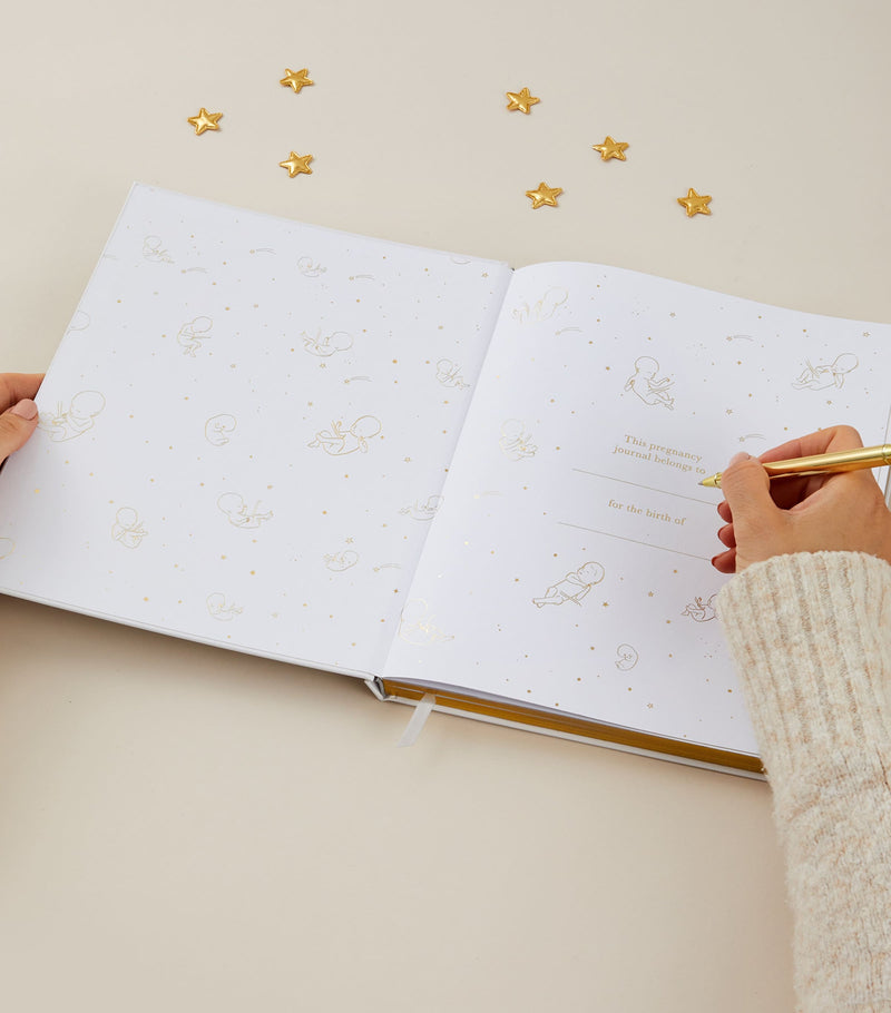Blush and Gold Safari My Pregnancy Journal - British product