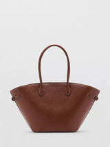 John Lewis Mango Arched Handle Structured Tote Bag, Brown- Buy online at McGrocer