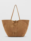 Mango suede leather tote bag 33x20x20cm - British product