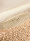 Phase Eight straw clutch bag neutral, imported from the UK