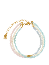 John Lewis Ottoman Hands Waterproof Layered Beaded Bracelet, Gold- Buy online at McGrocer