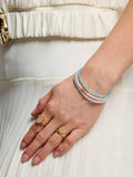Ottoman Hands beaded bracelet gold - British product
