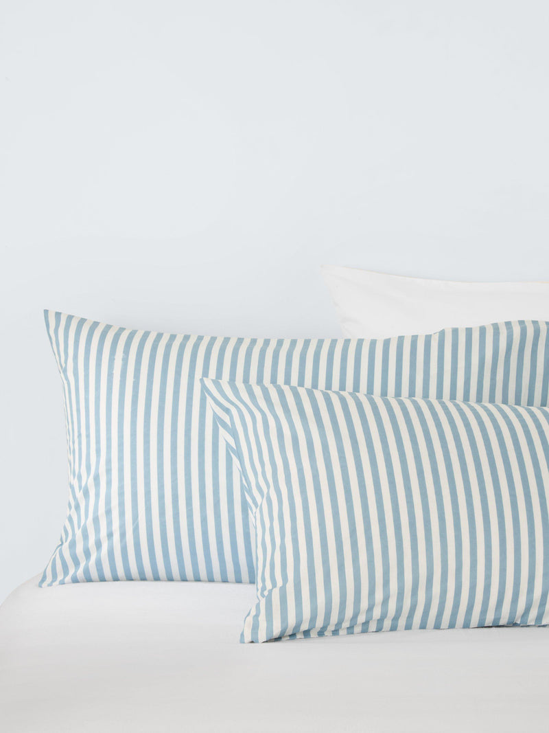 John Lewis cotton percale stripe duvet cover set double, UK version