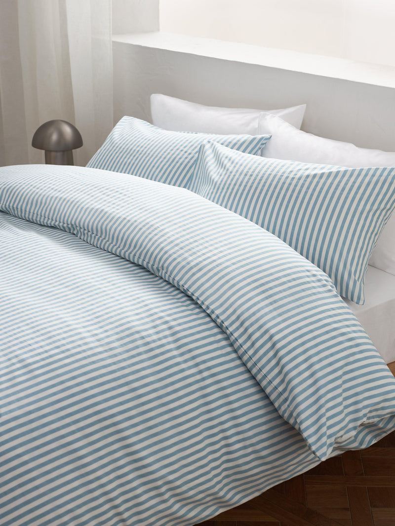 John Lewis cotton percale stripe duvet cover set double, UK version